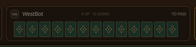 For your first pass, choose three unwanted tiles to send right.